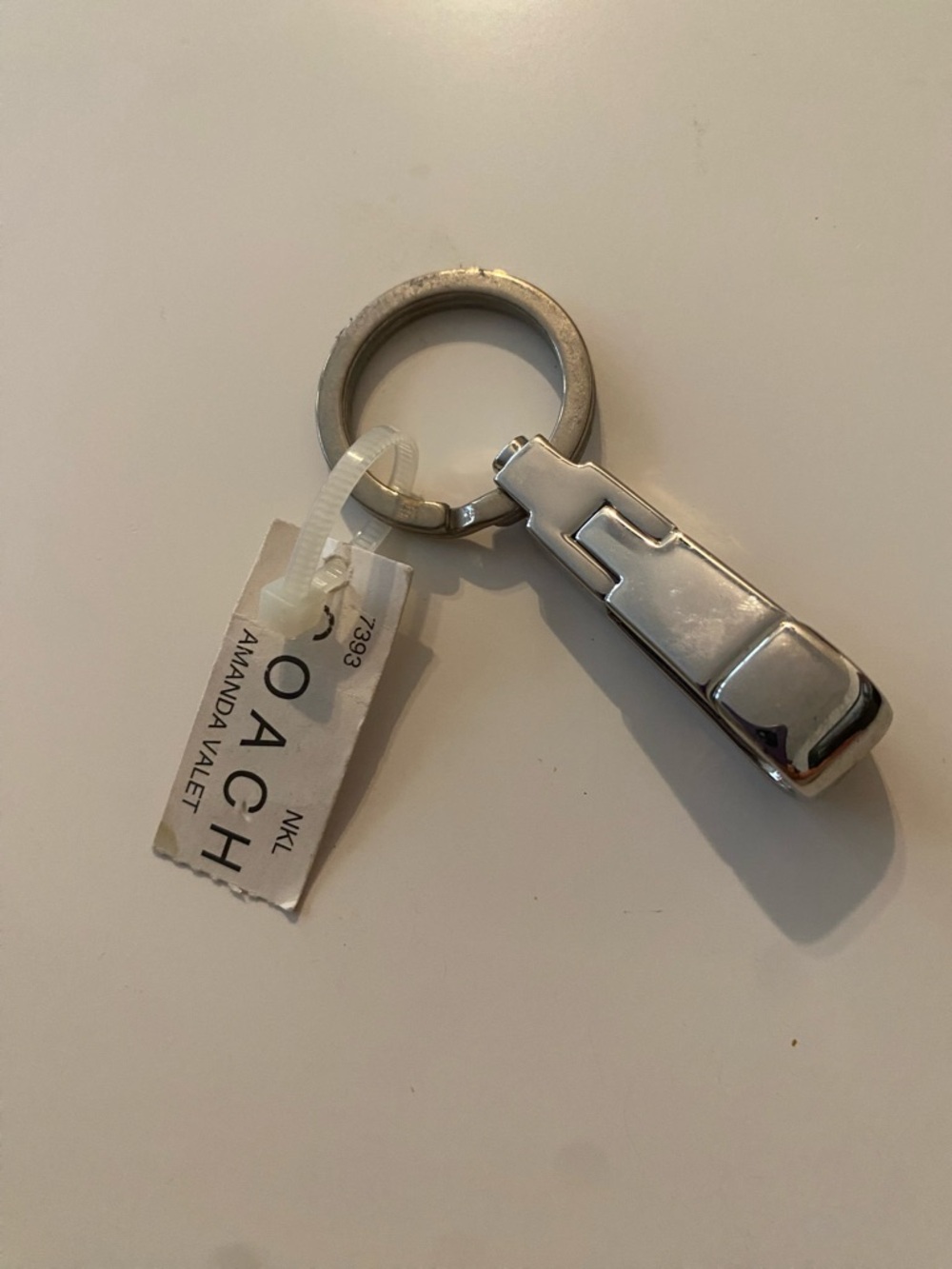COACH Silver Key Ring Fob!! - Picture 5 of 5